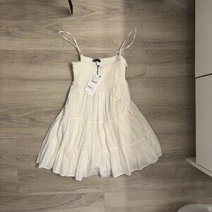 Zara | Ivory Oversized Mini Dress